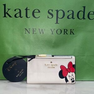 Kate Spade Disney Minnie Small Slim Bifold Wallet